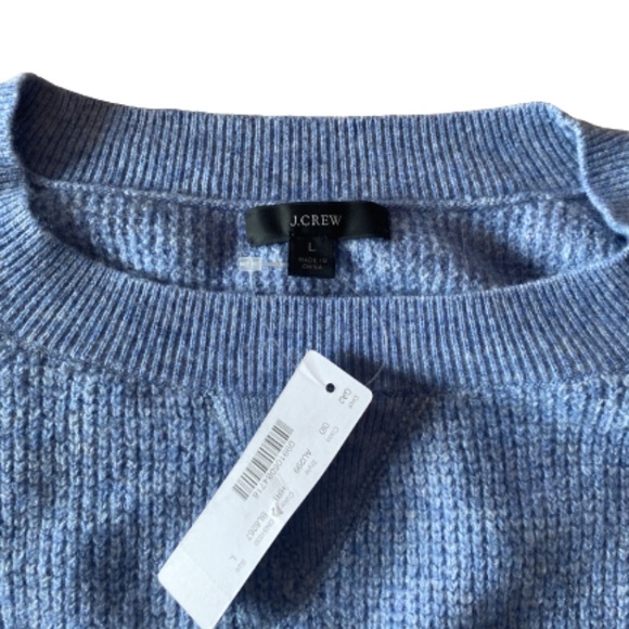 J. CREW Waffle Crewneck Sweater Merino
Wool Blend - L - Picture 3 of 8